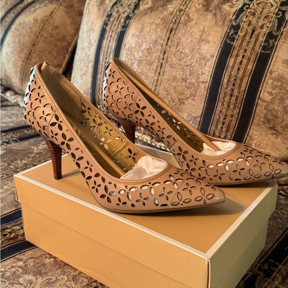 MICHAEL Michael Kors Tan Cutout Heels